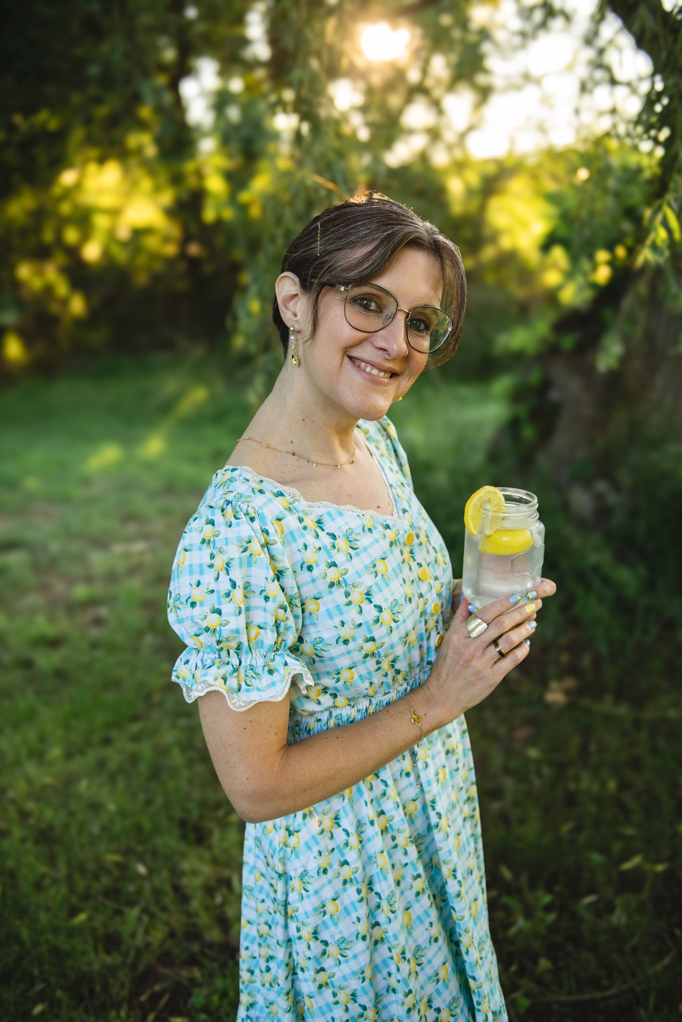 Little Lemon Gingham ~ Keepsake Midi