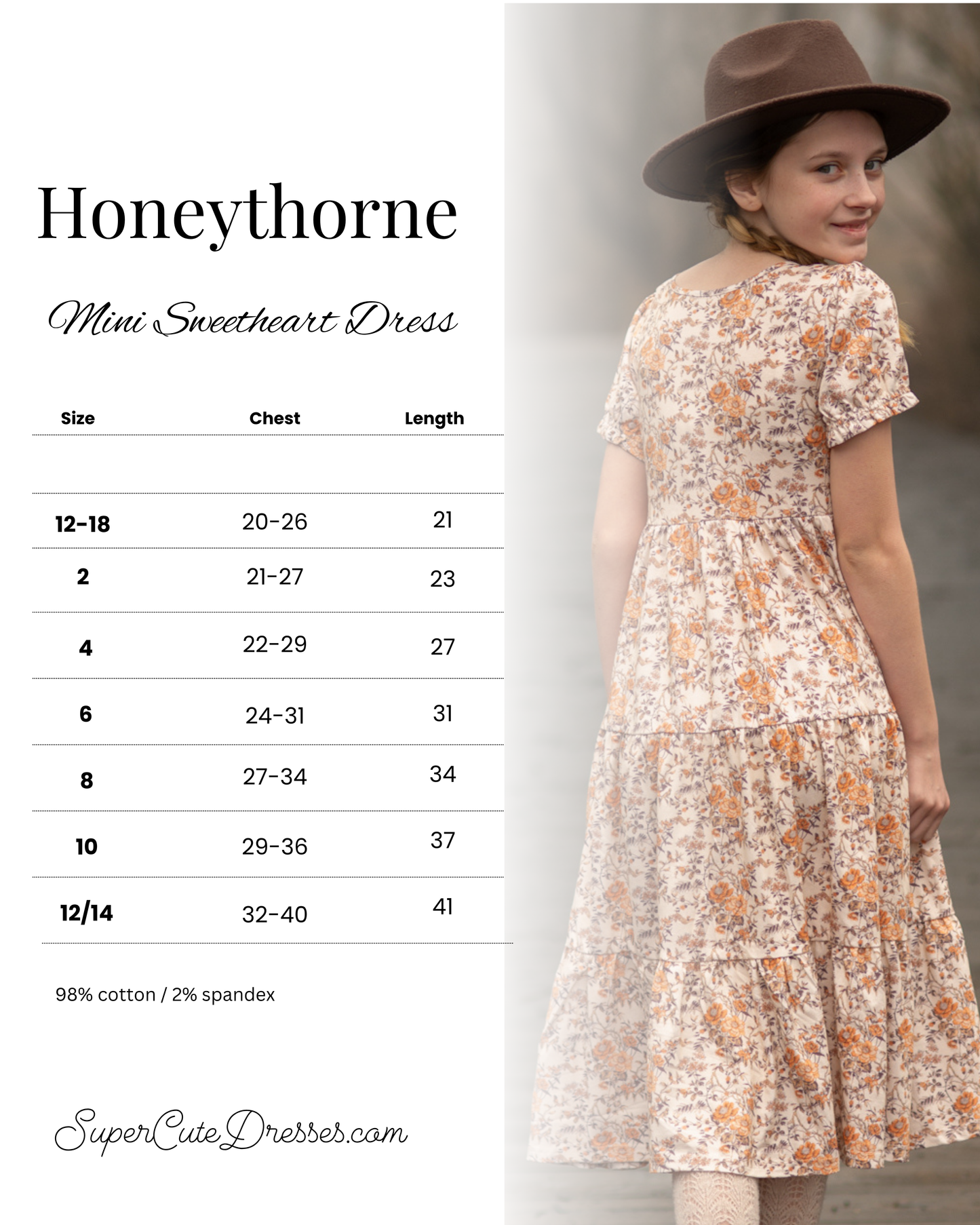 Honeythorne ~ Mini
Sweetheart Dress
