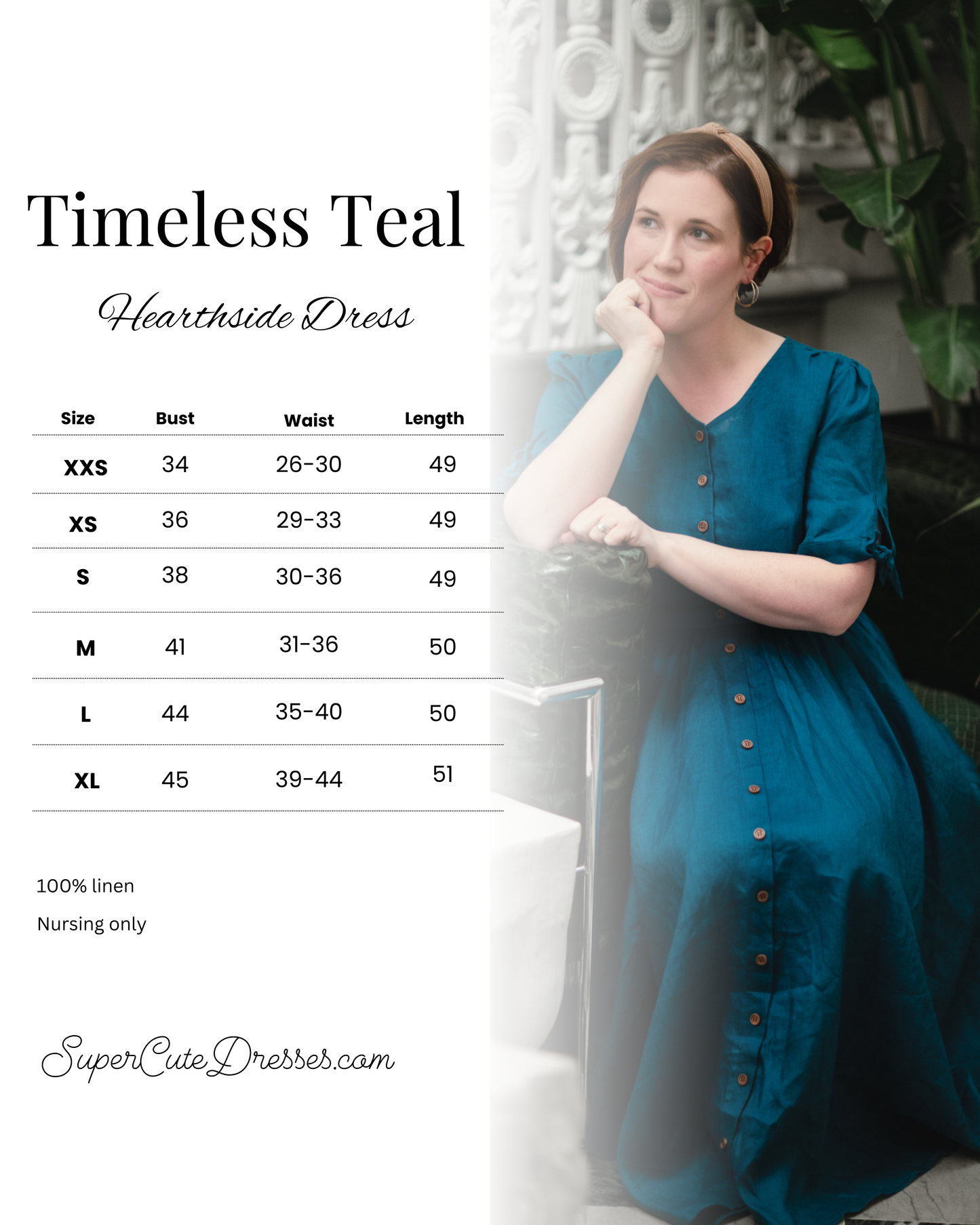 Timeless Teal ~ Hearthside Dress