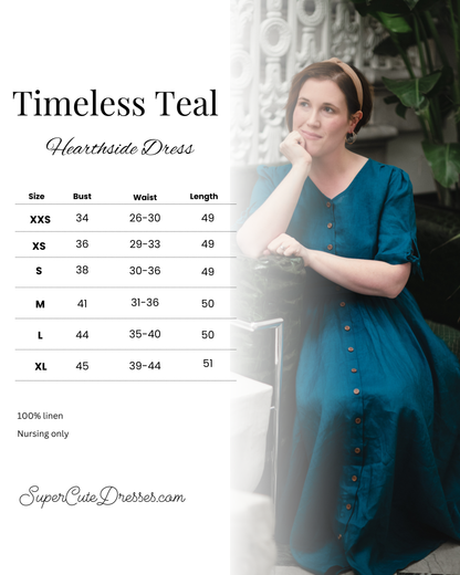 Timeless Teal ~ Hearthside Dress