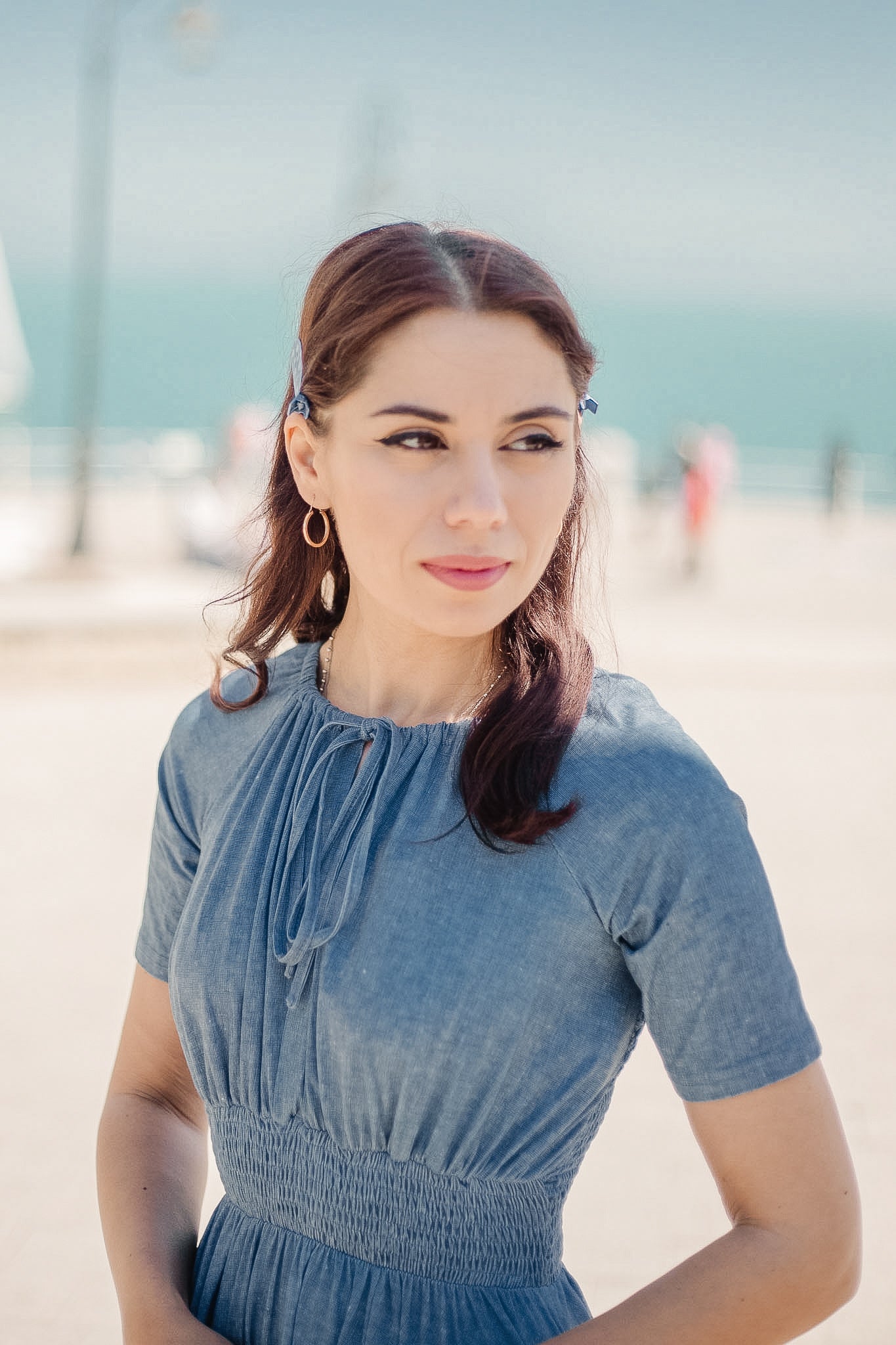 Shenandoah Chambray ~ Folklore Maxi