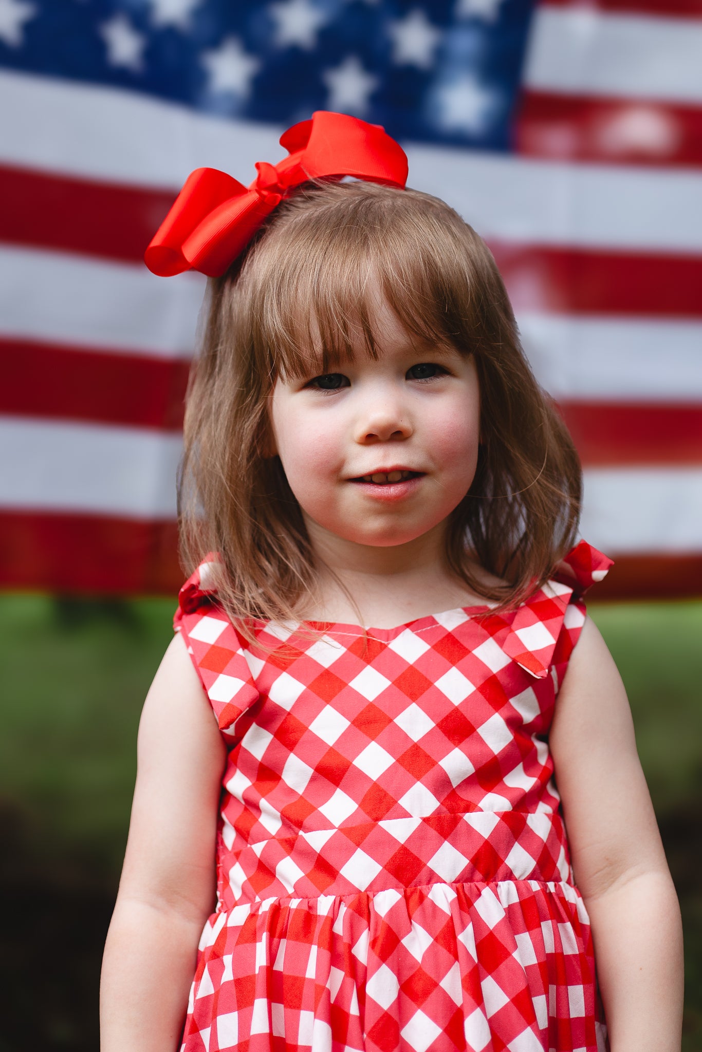 Grenadine Gingham ~ Mini Lenora Dress