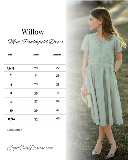 Willow ~ Mini Psalmfield Dress