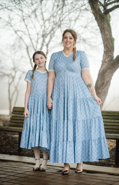 Tranquil Trellis ~ Mini Keepsake Dress