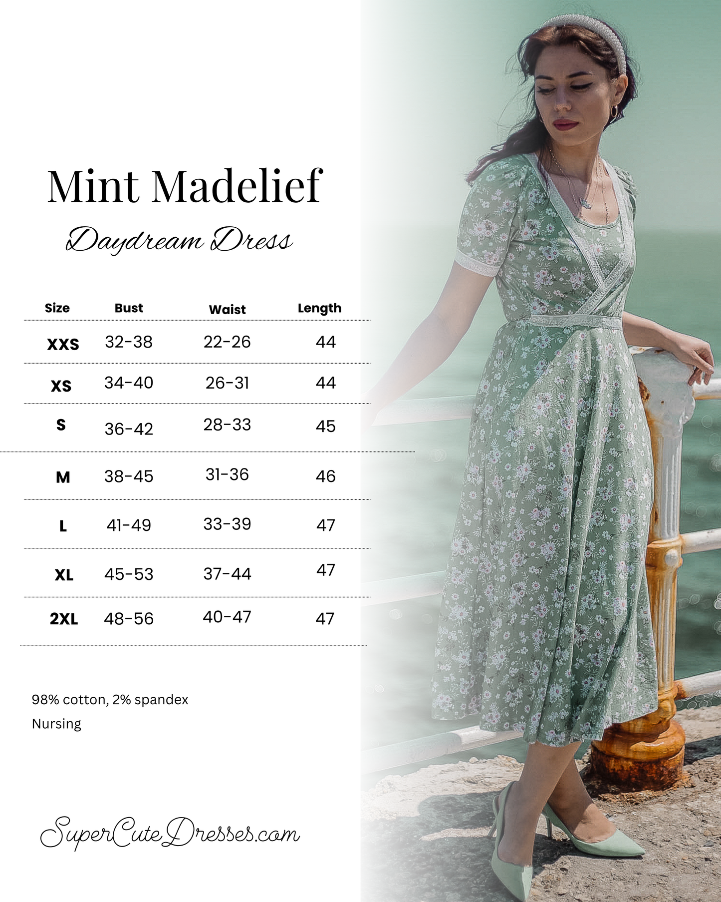 Mint Madelief ~ Daydream Dress