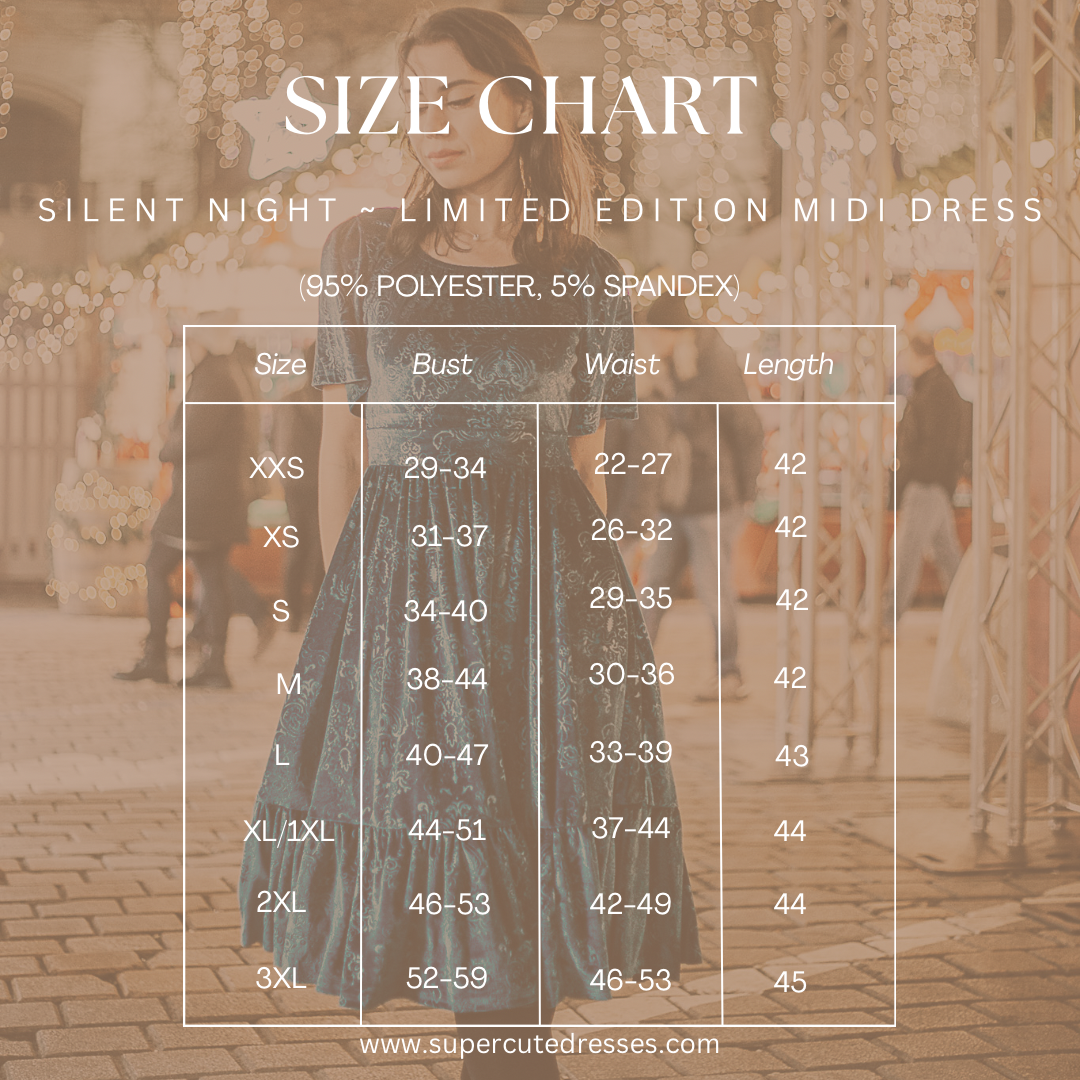 Silent Night ~ Limited Edition Midi Dress
