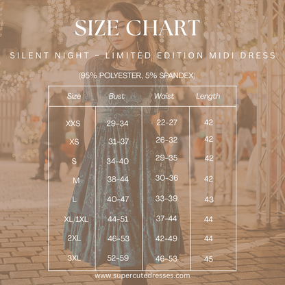 Silent Night ~ Limited Edition Midi Dress