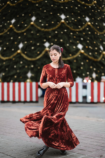 Cinnamon Rose ~ Hinterland Maxi