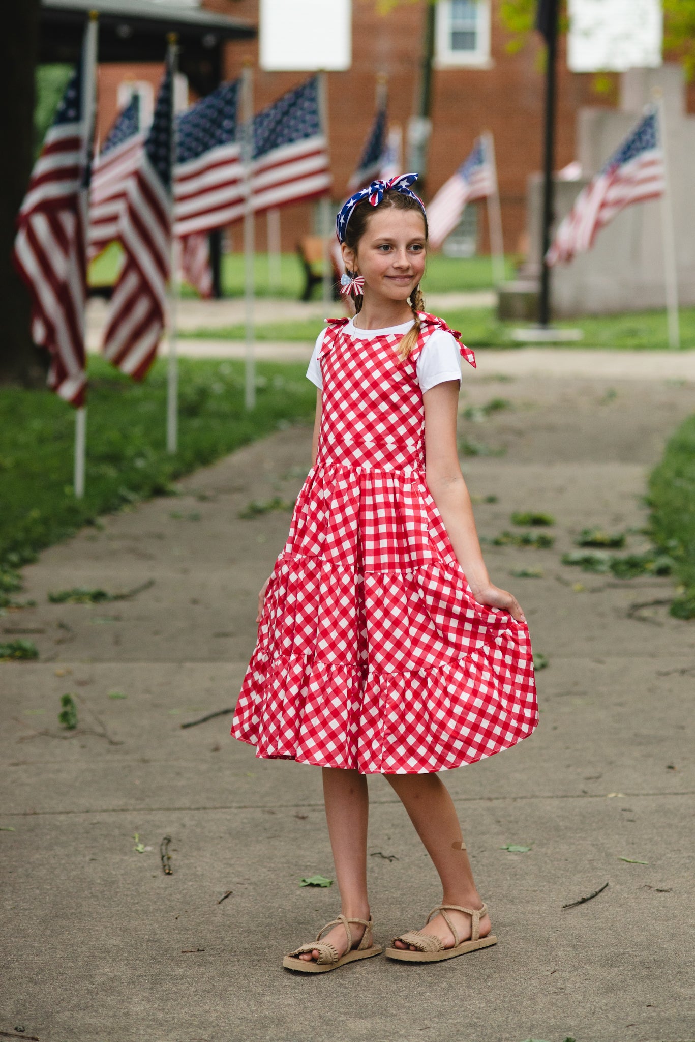 Grenadine Gingham ~ Mini Lenora Dress