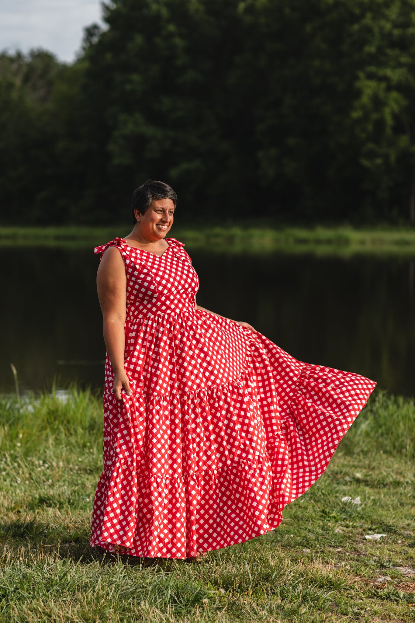 Grenadine Gingham ~ Lenora Dress