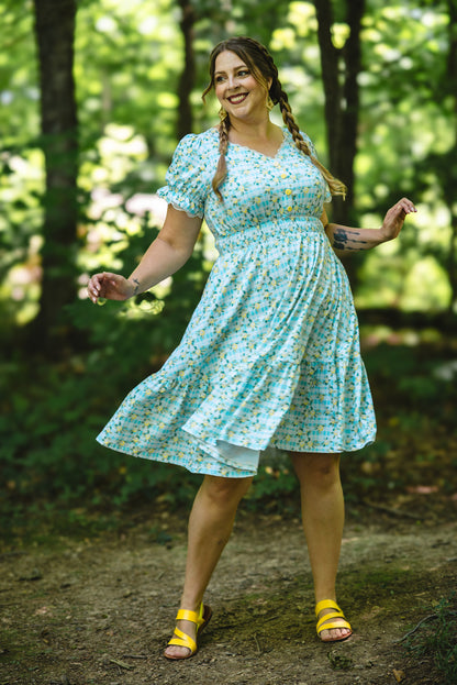 Little Lemon Gingham ~ Keepsake Midi