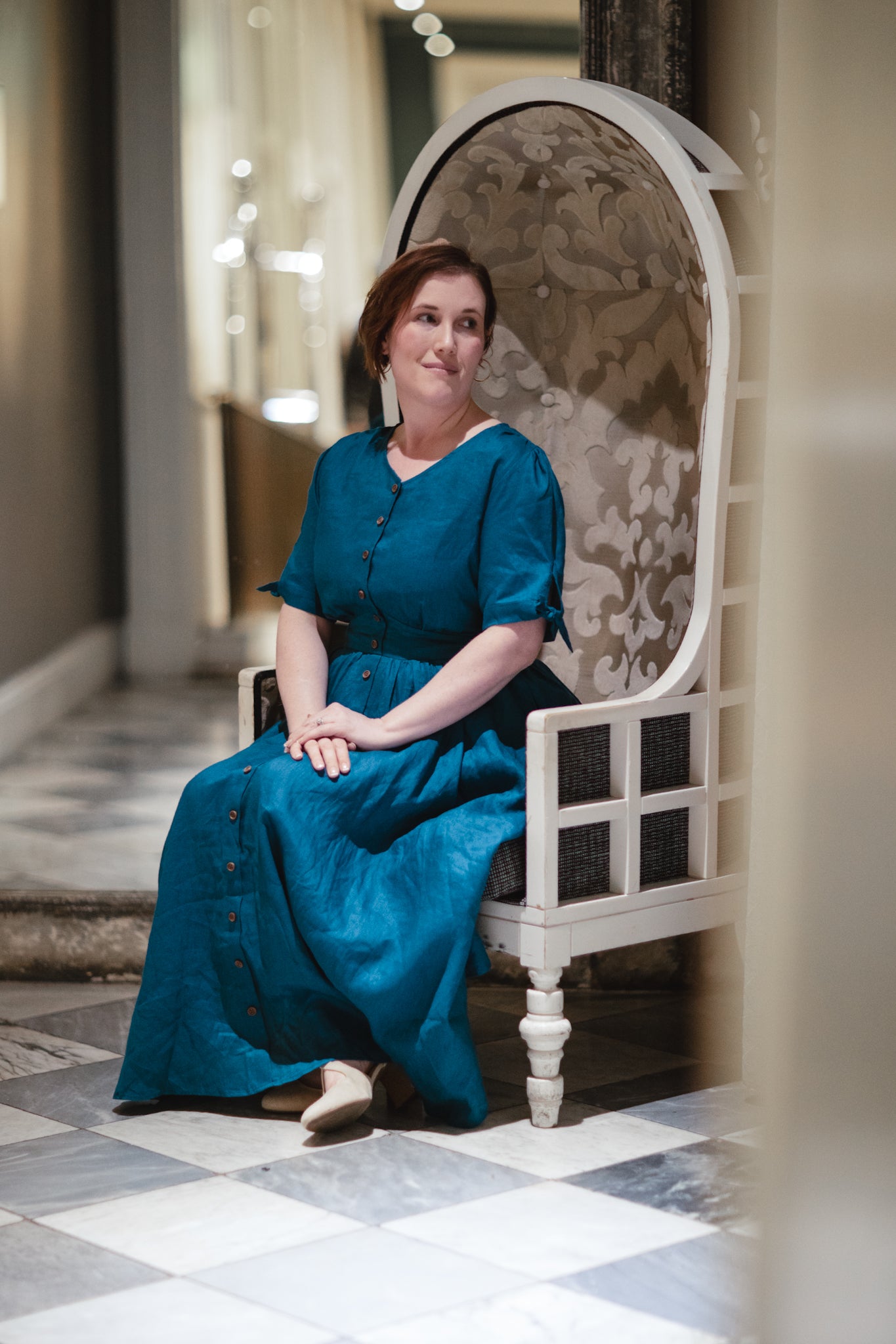 Timeless Teal ~ Hearthside Dress