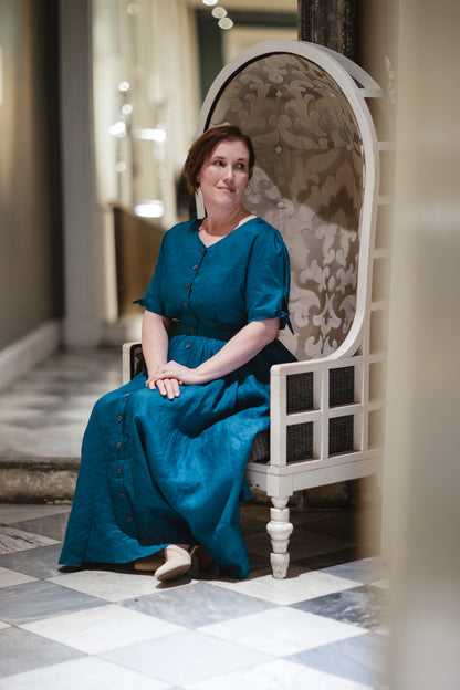 Timeless Teal ~ Hearthside Dress
