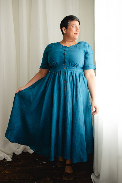Timeless Teal ~ Hearthside Dress