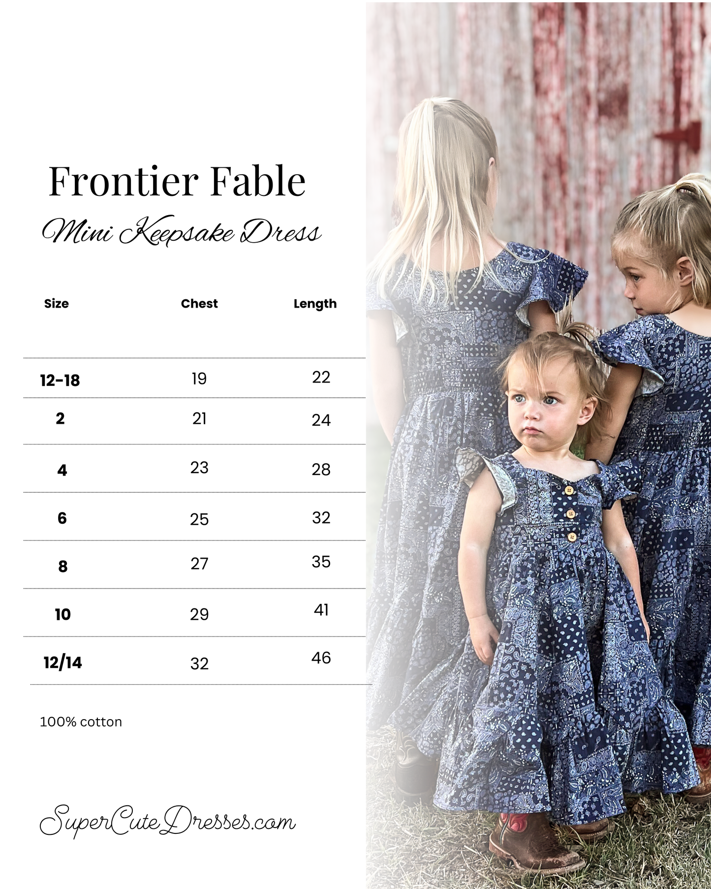 Frontier Fable ~ Mini Keepsake Dress