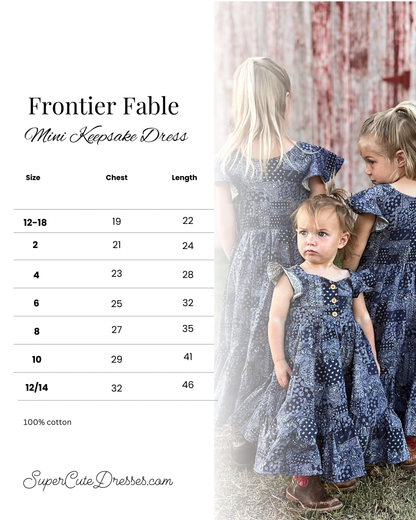 Frontier Fable ~ Mini Keepsake Dress