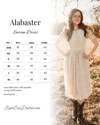 Alabaster ~ Everine Dress