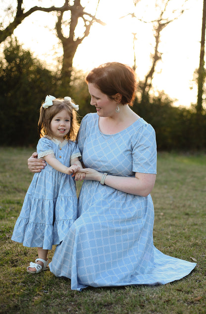 Tranquil Trellis ~ Mini Keepsake Dress