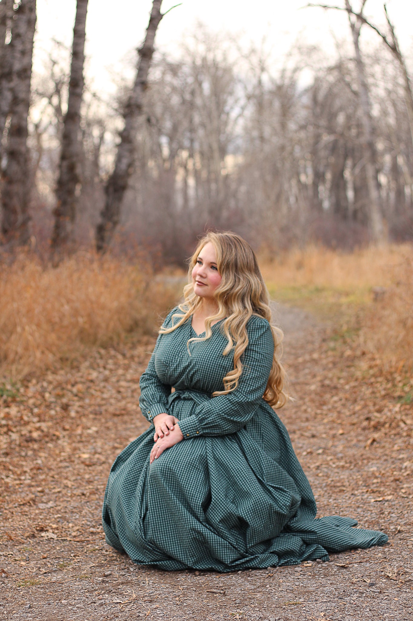 Spruce Gingham ~ Wildwood Maxi