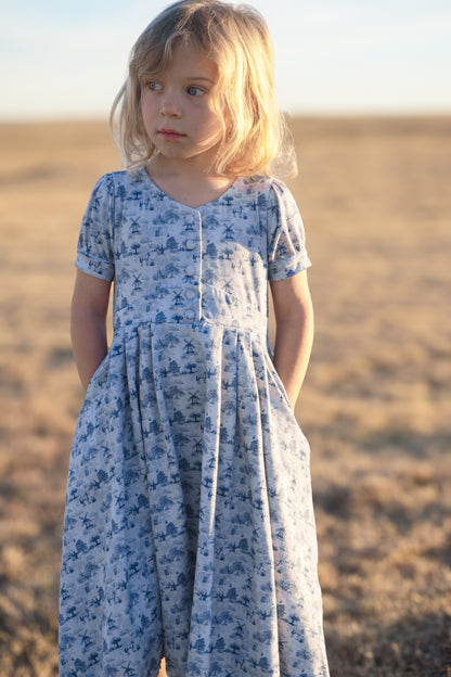 Bluebell Pastures ~ Mini Meadowcourt Dress