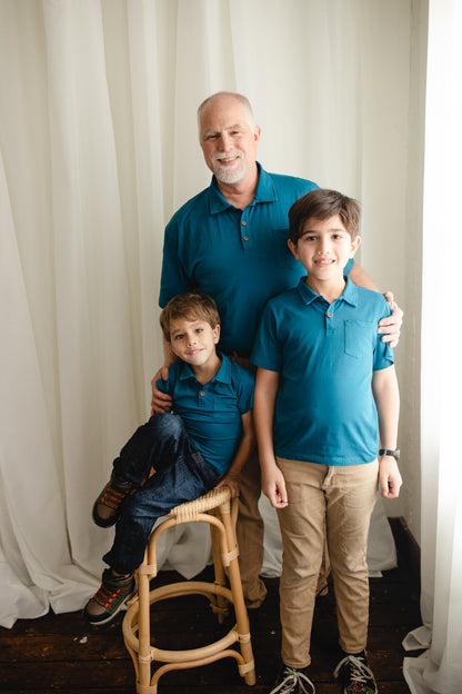 Timeless Teal ~ Boy’s Perseverance Polo