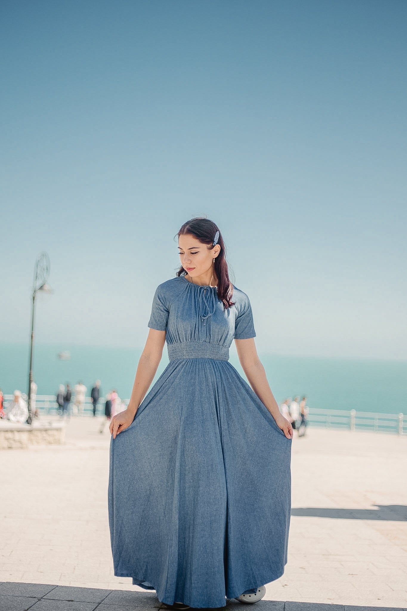 Shenandoah Chambray ~ Folklore Maxi