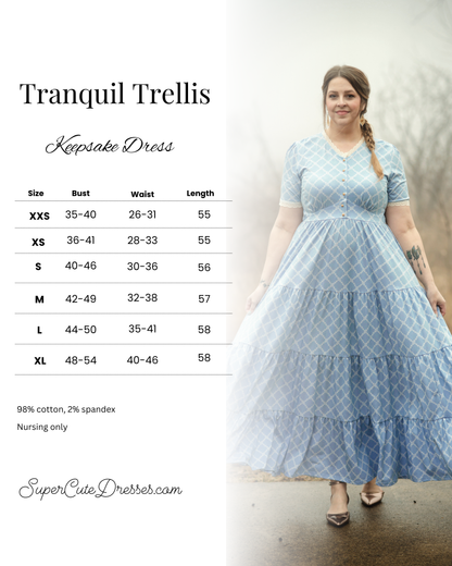 Tranquil Trellis ~ Keepsake Dress