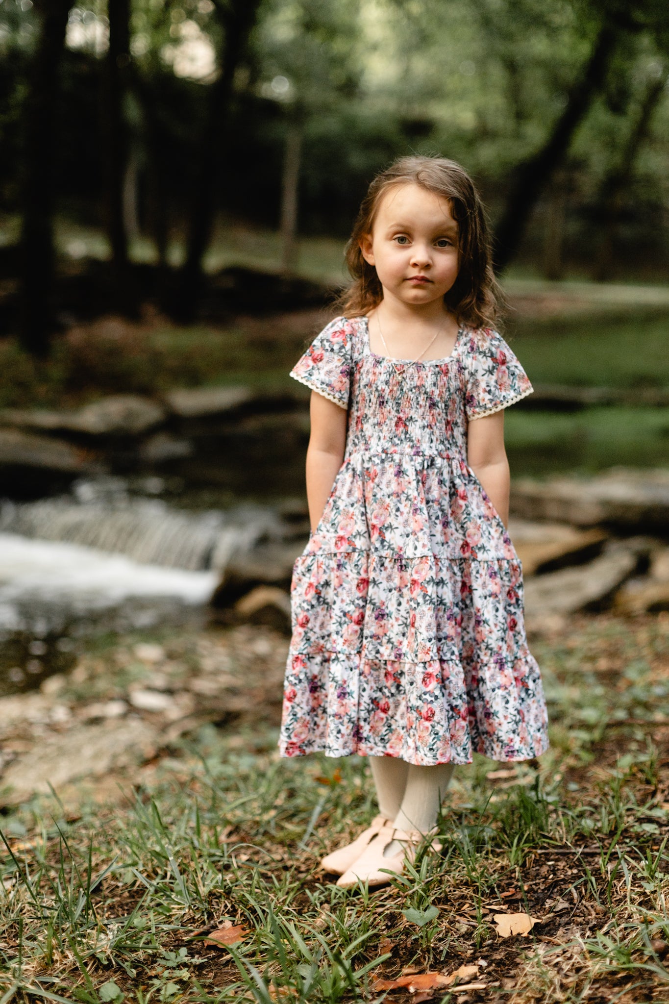 Watercolor Garden ~ Mini Nightingale Dress