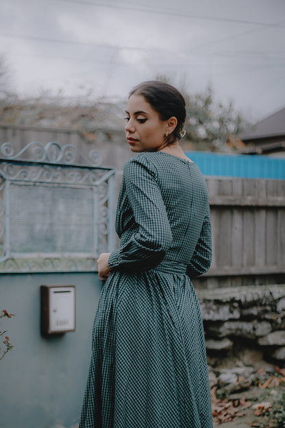 Spruce Gingham ~ Wildwood Maxi