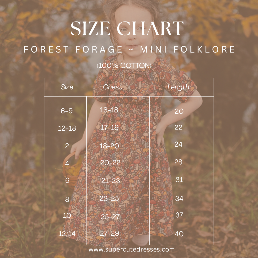 Forest Forage ~ Mini Folklore Dress