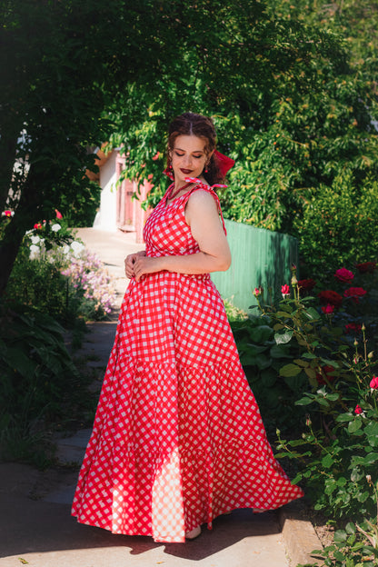Grenadine Gingham ~ Lenora Dress