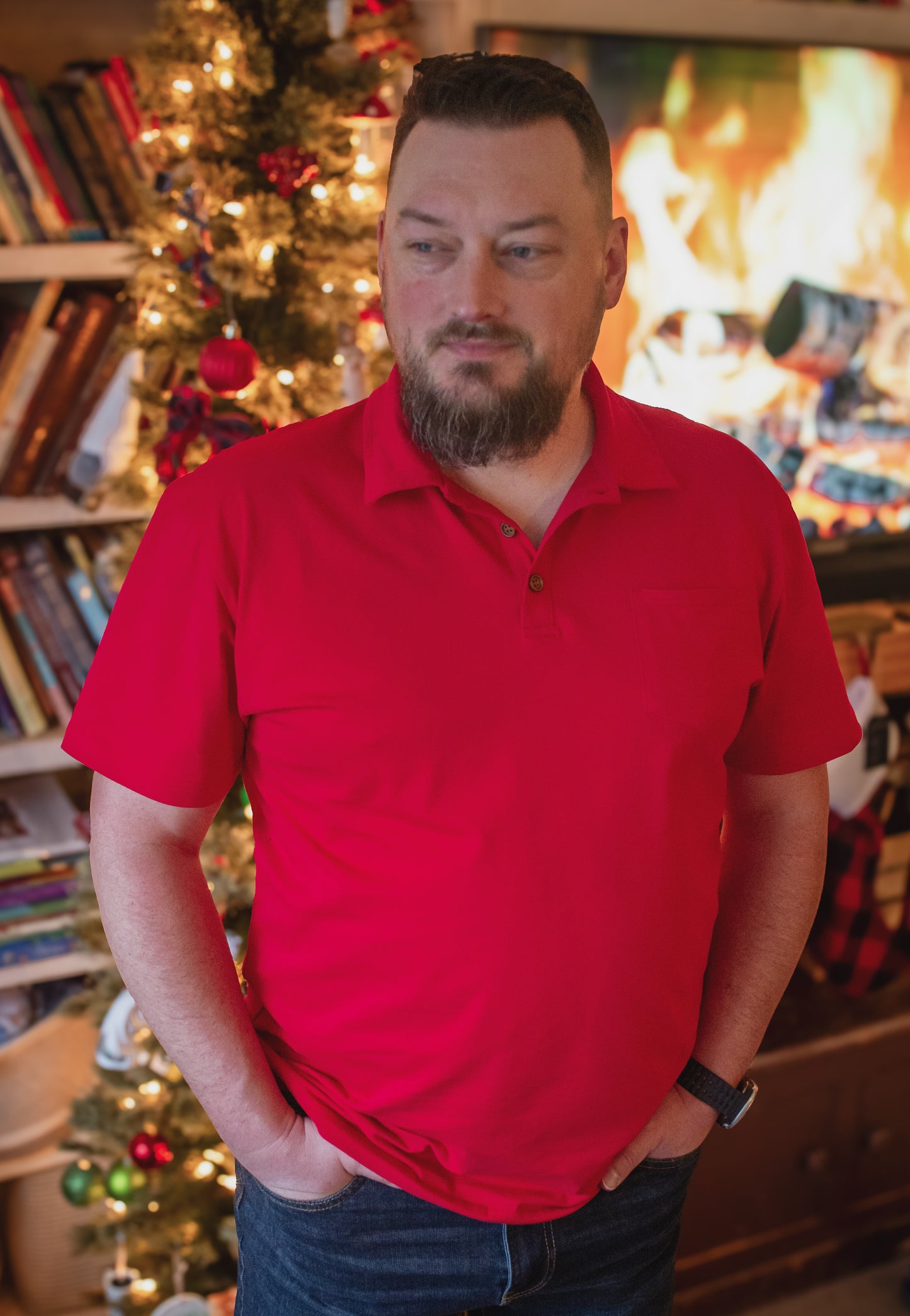 Cardinal ~ Men’s Perseverance Polo