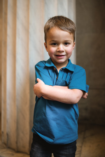 Timeless Teal ~ Boy’s Perseverance Polo