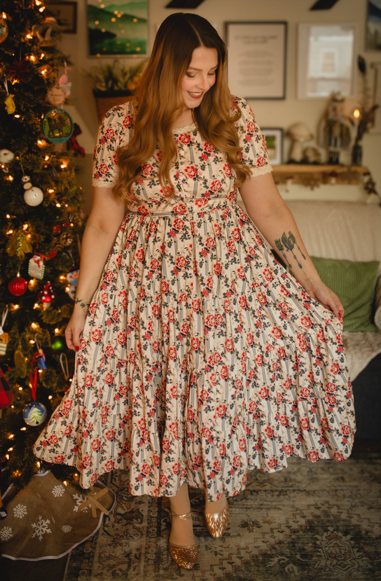 Camellia Carol ~ Hearthside Dress