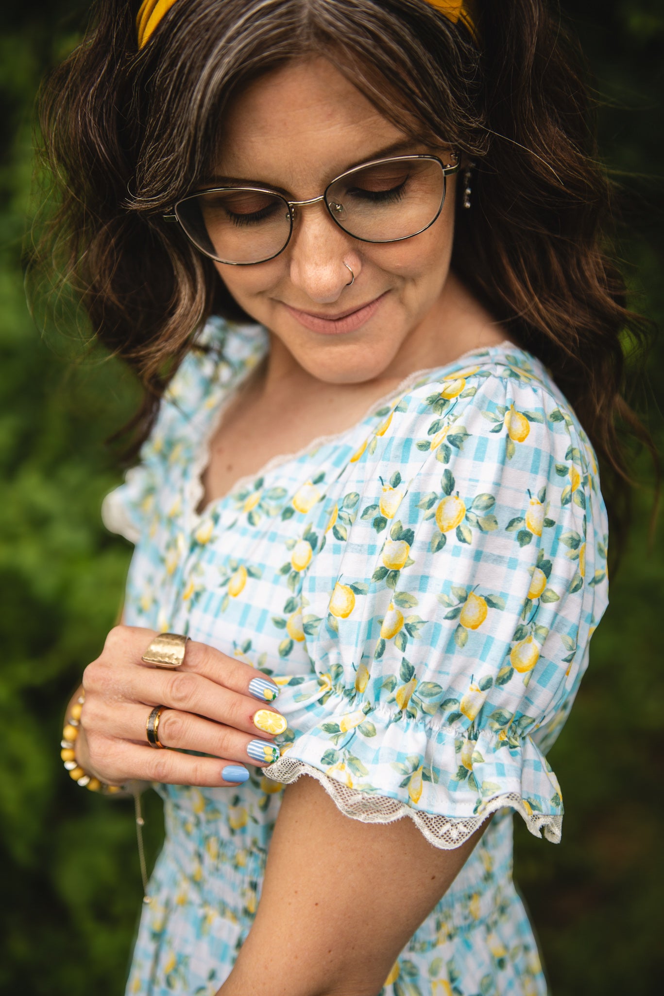 Little Lemon Gingham ~ Keepsake Midi