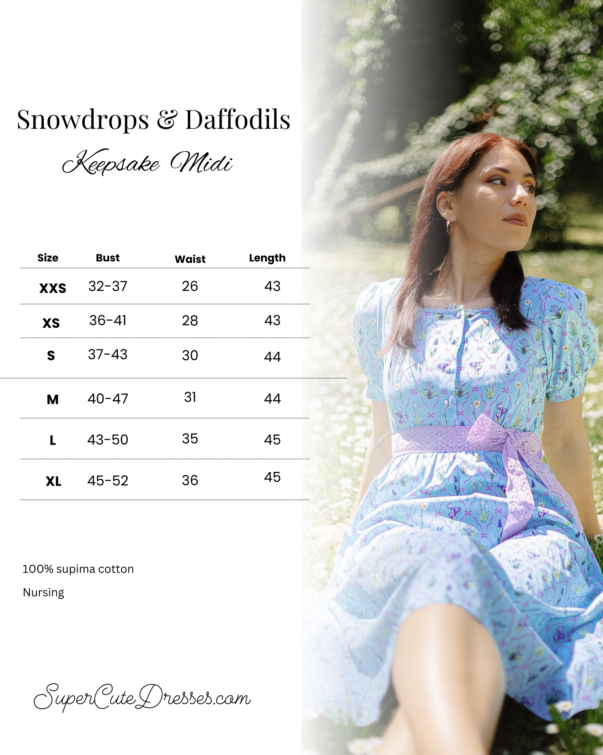 keepsake feel good midi dress Snowdrops & Daffodils ~ Keepsake Midi