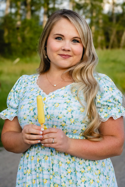 Little Lemon Gingham ~ Keepsake Midi