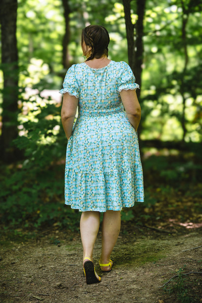 Little Lemon Gingham ~ Keepsake Midi