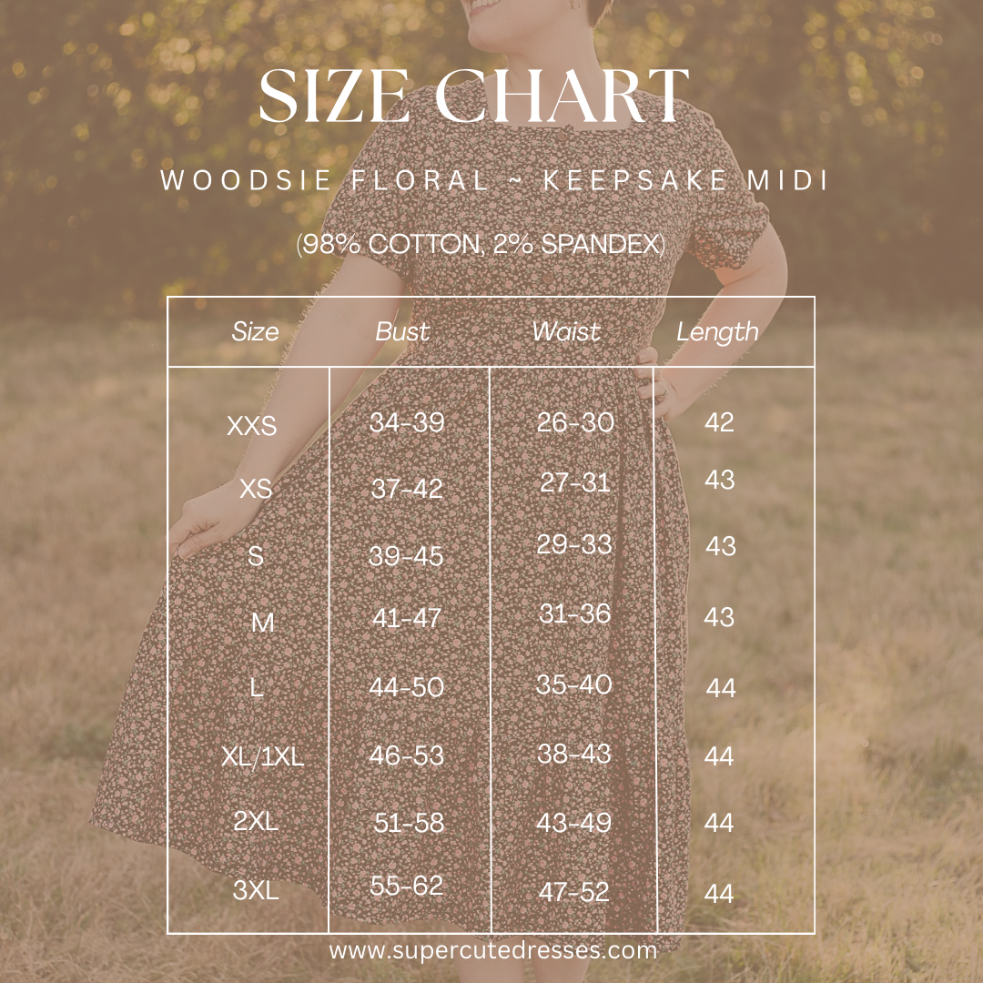 Woodsie Floral - Keepsake Midi Dress