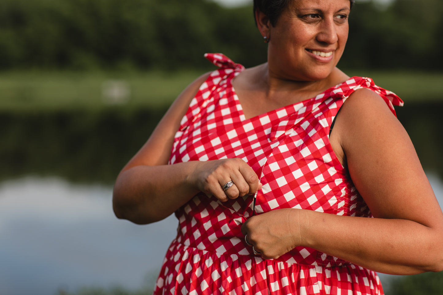 Grenadine Gingham ~ Lenora Dress