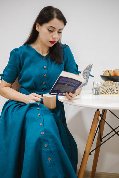 Timeless Teal ~ Hearthside Dress