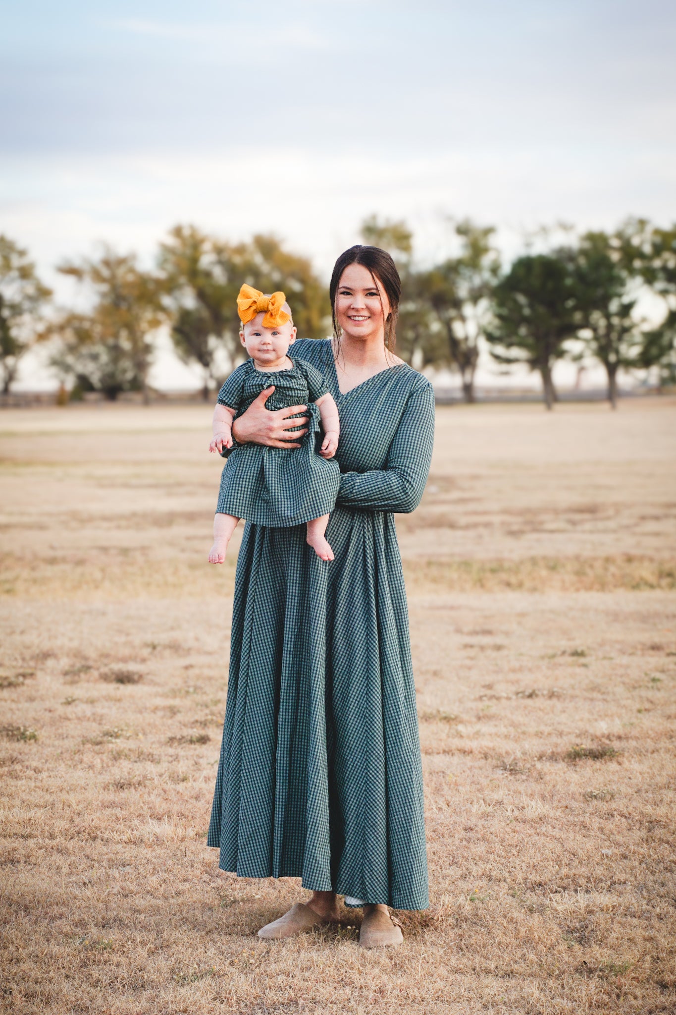 Spruce Gingham ~ Wildwood Maxi