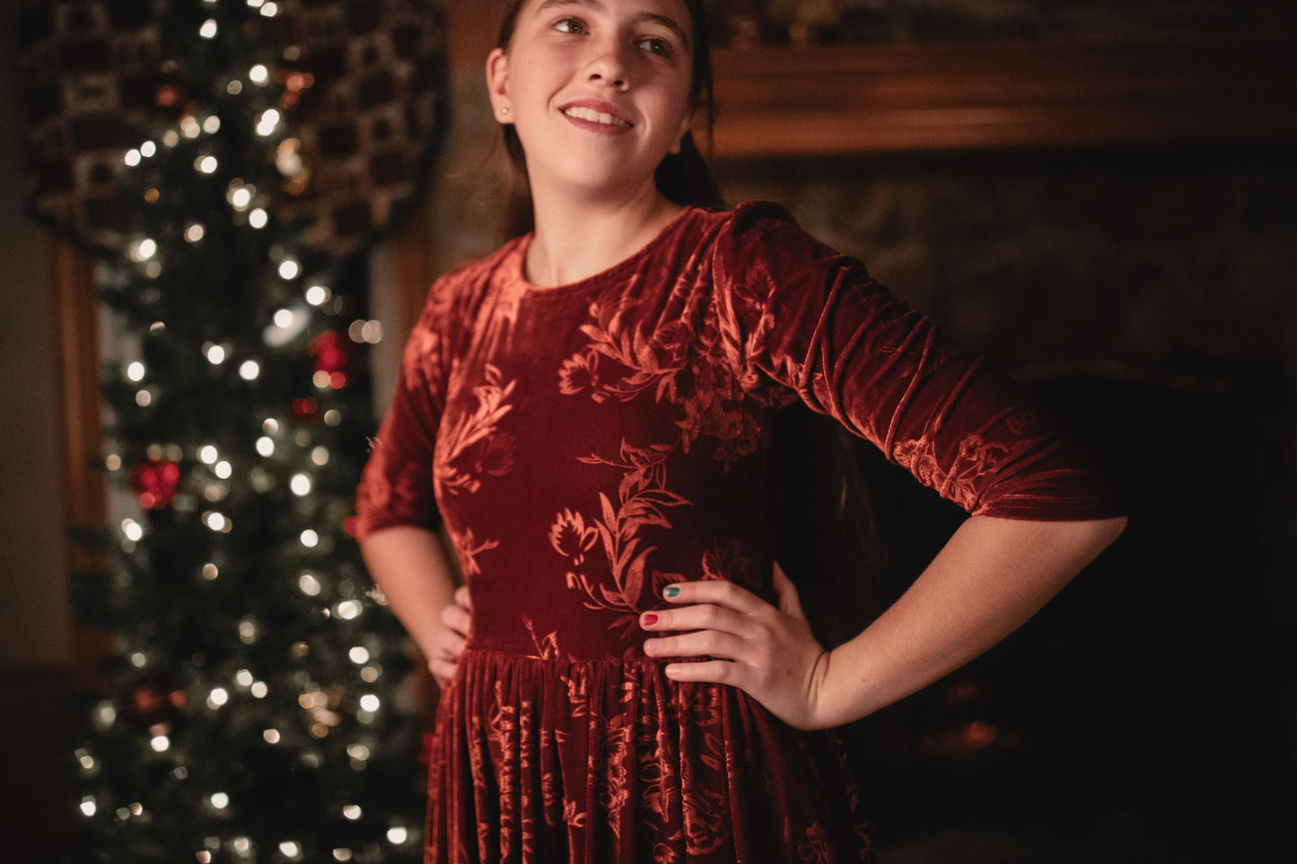 Cinnamon Rose ~ Novella Dress
