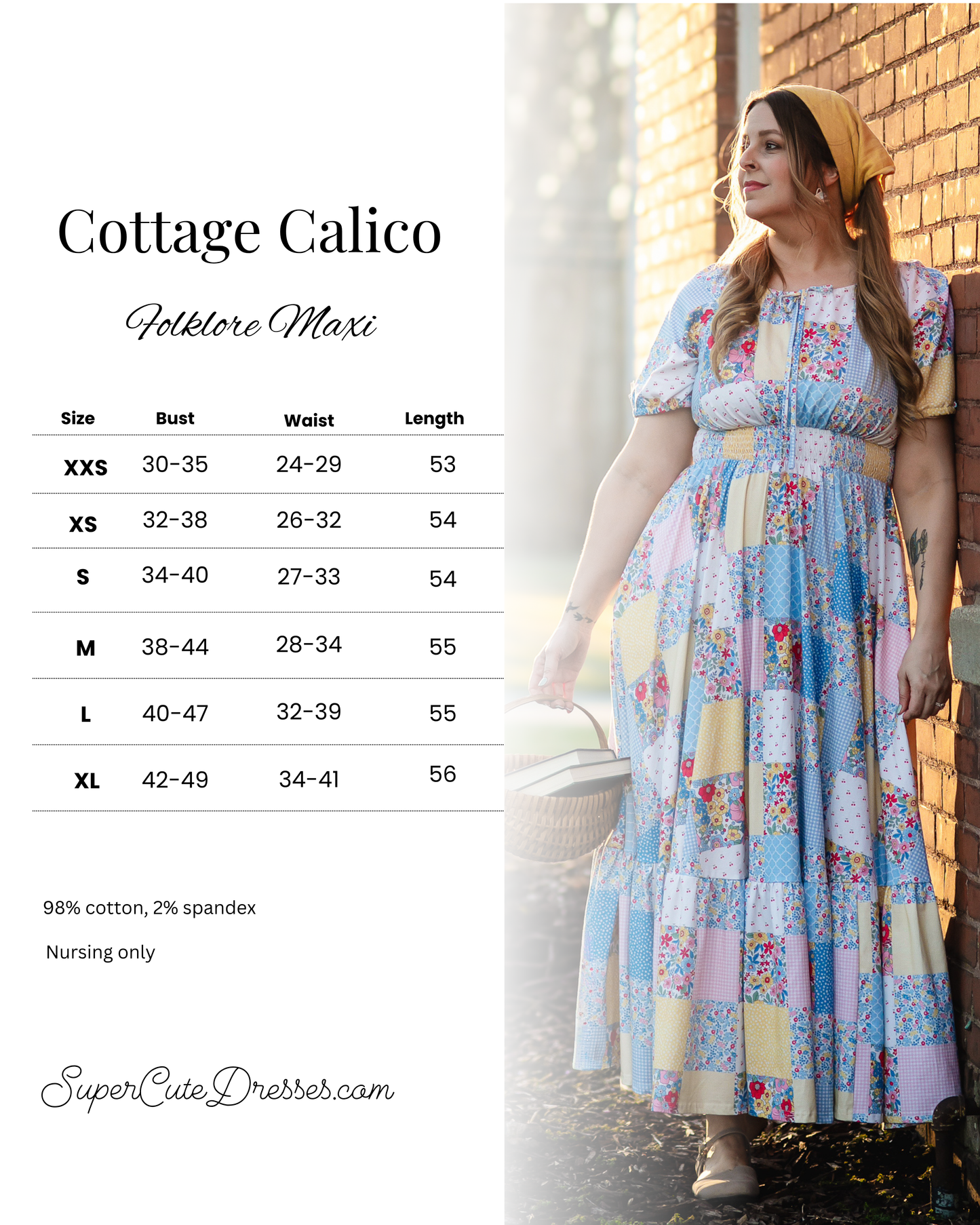 Cottage Calico ~ Folklore Maxi