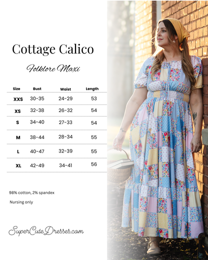 Cottage Calico ~ Folklore Maxi