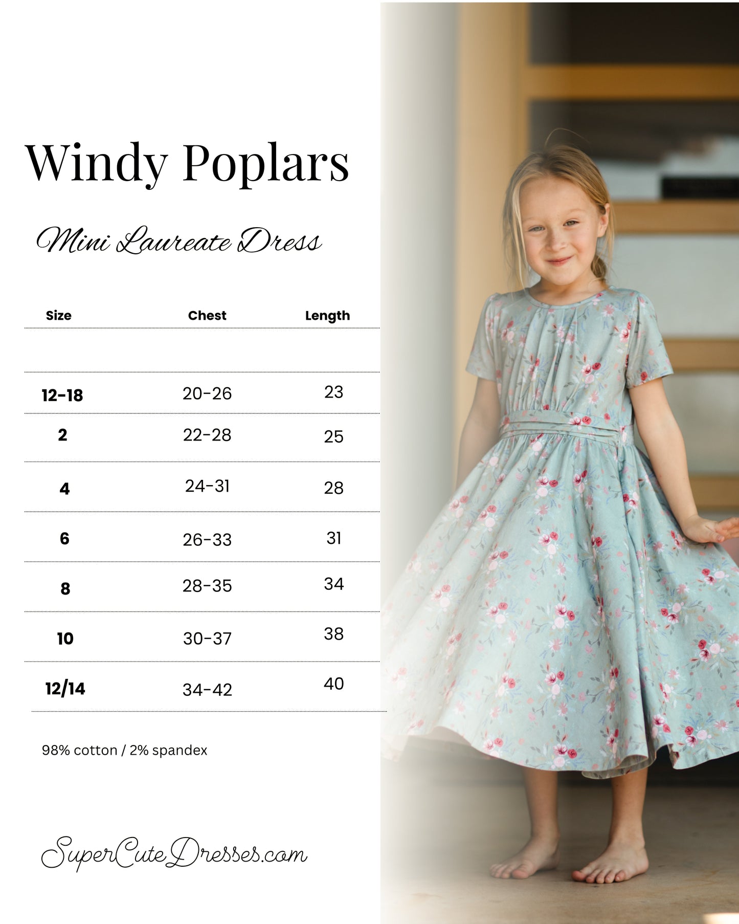 Windy Poplars ~ Mini Laureate Dress