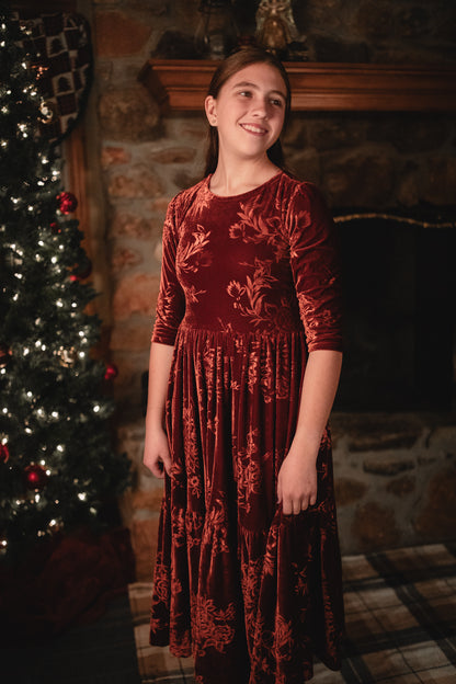 Cinnamon Rose ~ Novella Dress