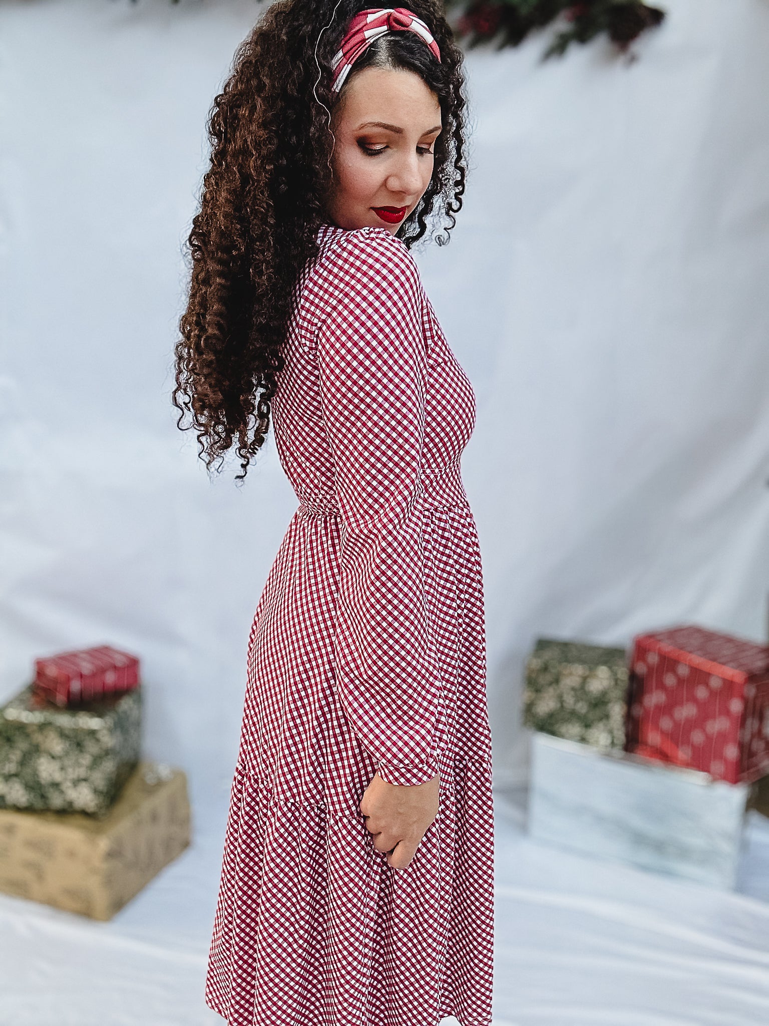 Cranberry Gingham ~ Storybook Dress – Super Cute Dresses