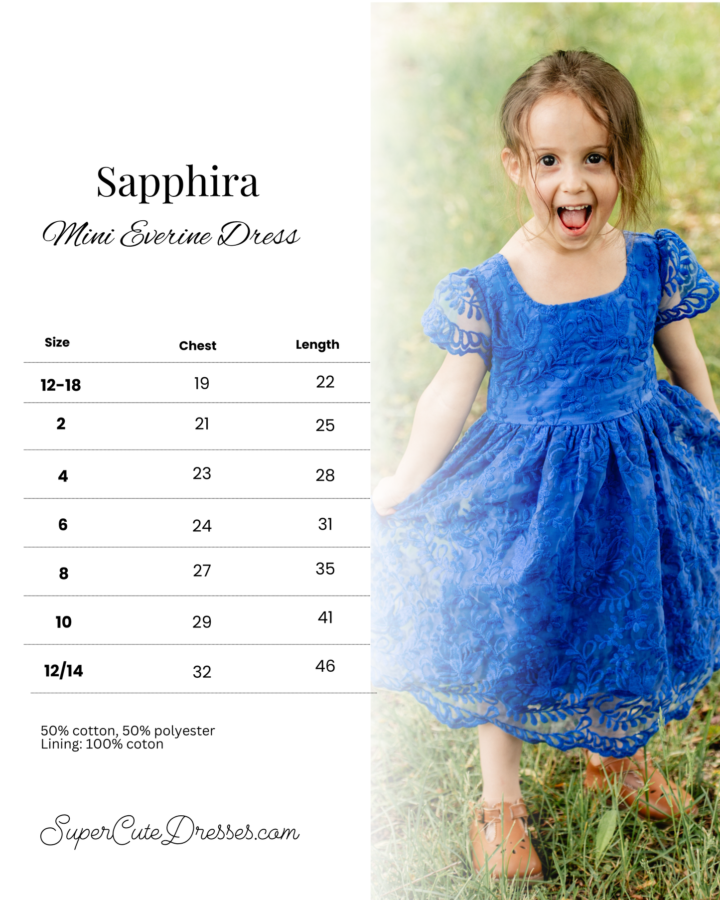 Sapphira ~ Mini Everine Dress