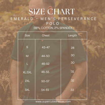 Emerald ~ Men’s Perseverance Polo